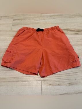 Vintage Columbia Orange High Waisted Athletic Shorts Size S